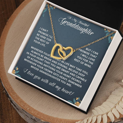 To My Granddaughter - I Can't Promise - Love Knot Necklace